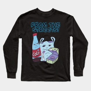 From The Streets! Garbage Gang From The Block (Night Version) Long Sleeve T-Shirt